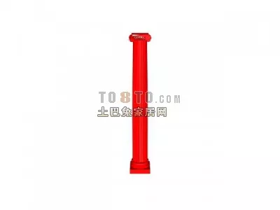 Stone Greek Column Head 3d model