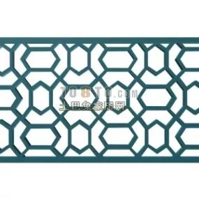Steel Pattern Frame Decoration 3d model