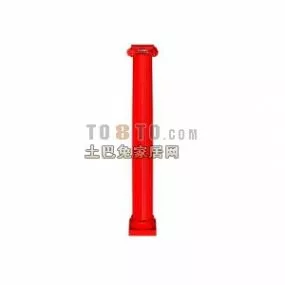 Vintage Construction Column 3d model