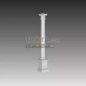 European Construction Column Rome Style 3d model