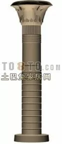 Concrete Column Cylinder Shape 3d model