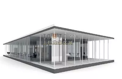Frostbone Center Gaming Building 3d model