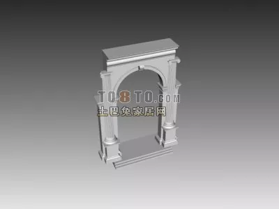 European France Arc Wall Decoration 3d model European France Arc Wall Decoration 3d model