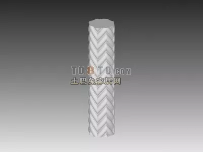 Column Pattern Carved 3d model Column Pattern Carved 3d model