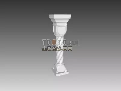 European Classic Handrail Component Stone Material 3d model European Classic Handrail Component Stone Material 3d model