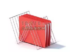Office Supplies Folder With Wire Rack 3d model Office Supplies Folder With Wire Rack 3d model