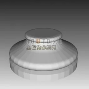 European Stone Column Material 3d model