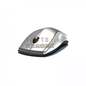 Silver Pc Mouse 3d model Silver Pc Mouse 3d model