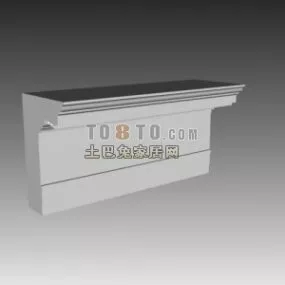 Molding Decoration Corner Mounted 3d model