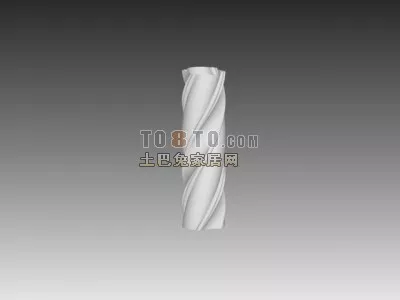 Stone Octagon Column Base 3d model
