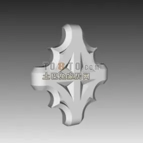 Chruch Frame Decoration 3d model
