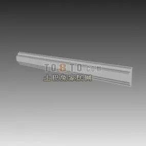 European Plaster Line Construction Component 3d model