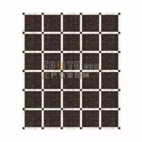 Brown Collage Stone Floor 3d model