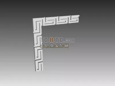 Black Photo Frame 3d model