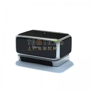 Bookshelf Speaker With Stand 3d model