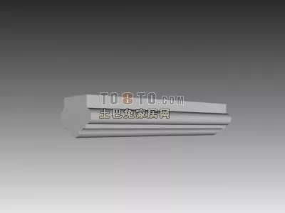 European Classic Plaster Line 3d model European Classic Plaster Line 3d model