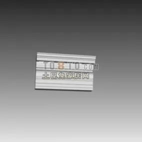 European Carved Plaster 3d model