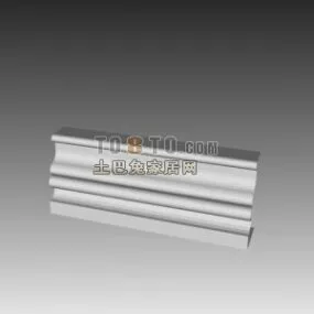 Ceiling Molding Plaster Line 3d model