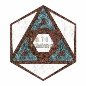 Collage Stone David Star Shape 3d model