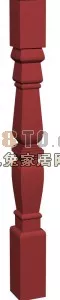 Chinese Construction Handrail Classic Wooden Style 3d model Chinese Construction Handrail Classic Wooden Style 3d model