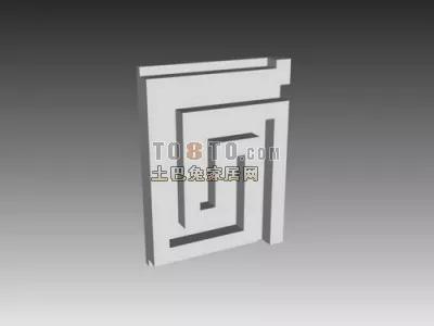 Frame Decoration Maze Shape 3d model Frame Decoration Maze Shape 3d model