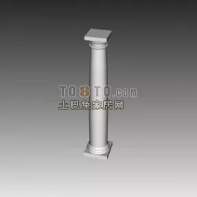 European Classic Doric Column 3d model