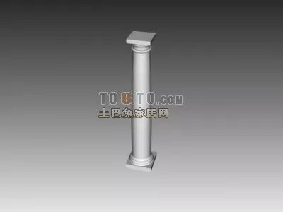 Greek Column, Ancient Acrhitecture 3d model