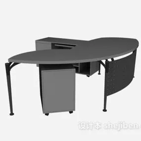 Boss Table Curved Shape 3d model