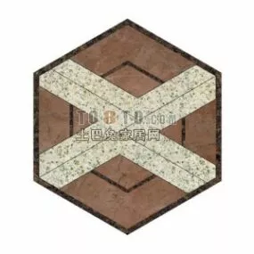 Collage Stone Pentagon Shape 3d model