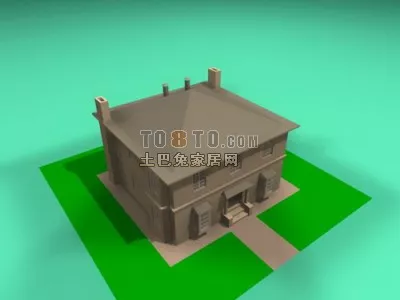 Medieval House European Architecture 3d model Medieval House European Architecture 3d model