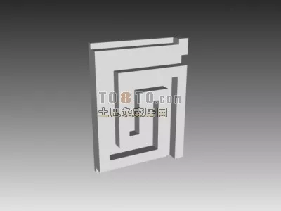 Building Structure Star Shape 3d model