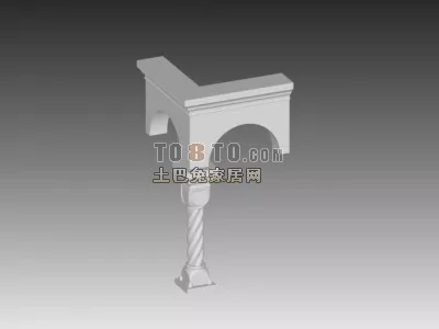 Greek Column, Ancient Acrhitecture 3d model