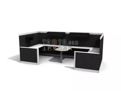 Restaurant Desk Furniture 3d model Restaurant Desk Furniture 3d model