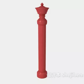 Chinese Handrail Column 3d model