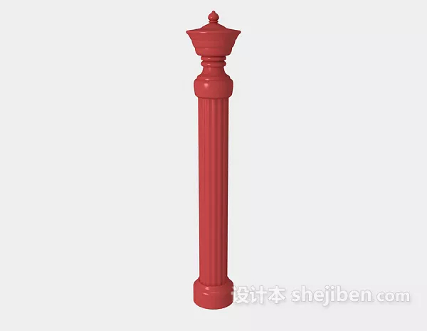 Chinese Handrail Column 3d model Chinese Handrail Column 3d model