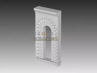 European Classic Gate Fence Component 3d model European Classic Gate Fence Component 3d model