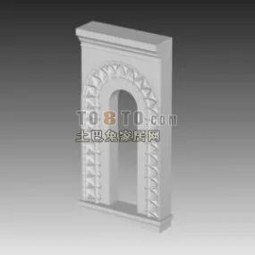 European Gate Arc Wall 3d model