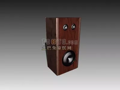Audio Speaker Wooden Case 3d model Audio Speaker Wooden Case 3d model