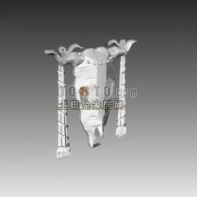 Bull Skull Decoration 3d model