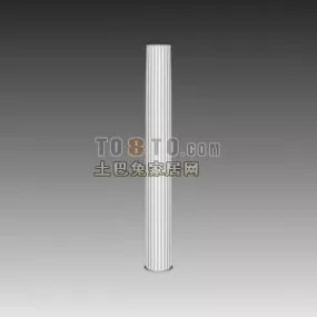 European Column Cylinder Stone Material 3d model