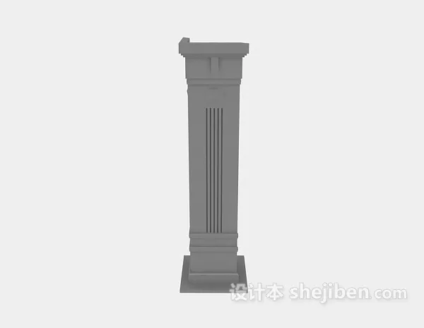 Greek Column, Ancient Acrhitecture 3d model