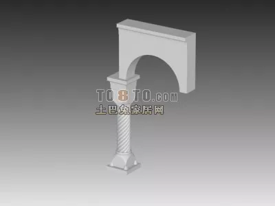 Antique Column Base 3d model