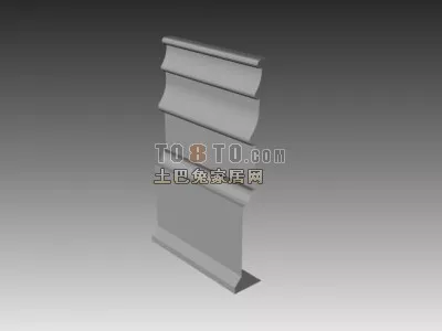 European Construction Component Molding Part 3d model European Construction Component Molding Part 3d model
