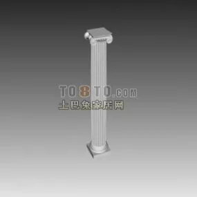 European Construction Component Greek Column 3d model