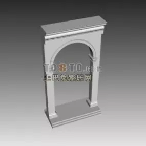 European Component Arc Gate Marble 3d model