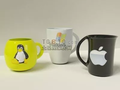 Ceramic Cup Tableware Combination 3d model Ceramic Cup Tableware Combination 3d model