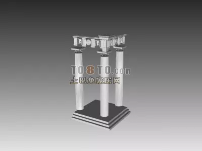 Cola Booth Equipment 3d model