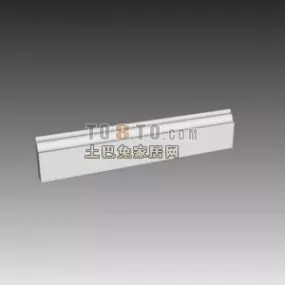 European Wall Bottom Molding 3d model