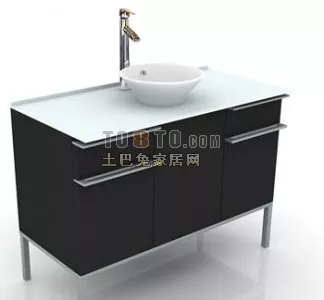 Corner Cabinet Shelf With Door Open 3d model