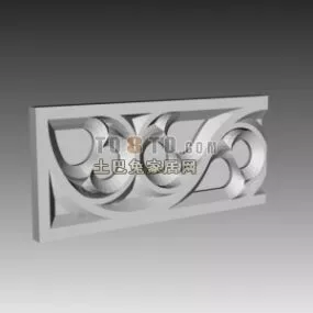 European Carved Frame 3d model